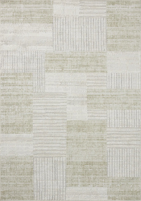 Loloi Roxie ROX-06 Contemporary Power Loomed Linen, Sage Rug - main flat