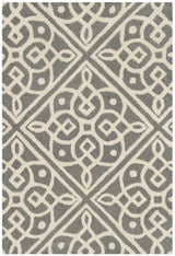 Safavieh Cambridge 2'-0" x 3'-0" Rug in Dark Grey / Ivory