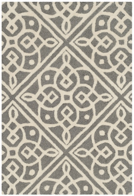 Safavieh Cambridge 2'-0" x 3'-0" Rug in Dark Grey / Ivory