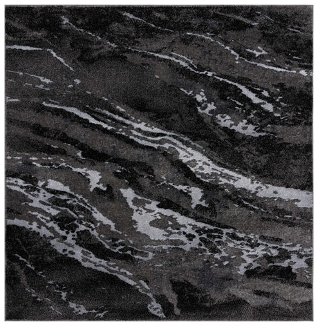 Safavieh Pacific 6'-7" x 6'-7" Rug in Grey / Black