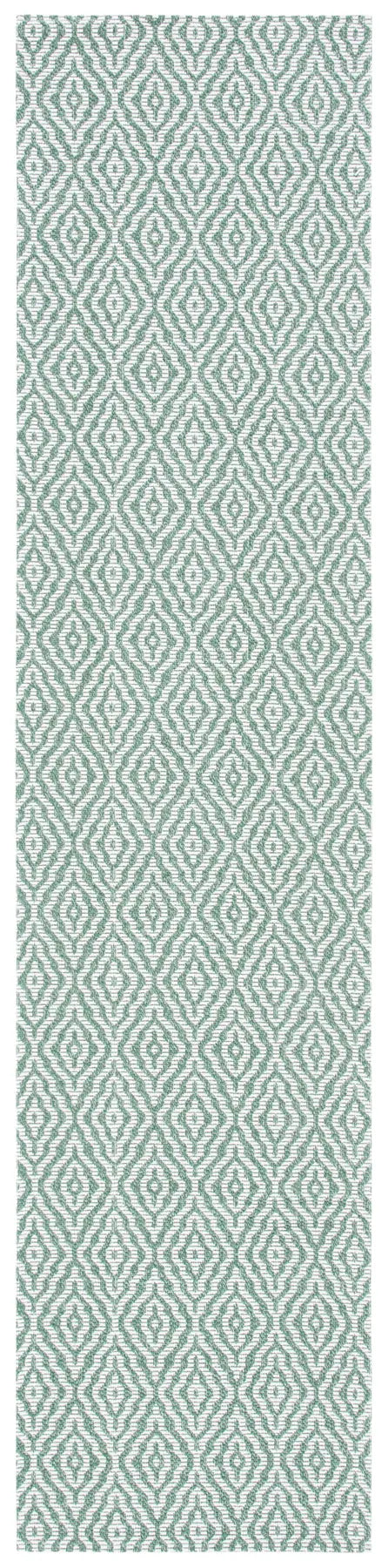 Safavieh Augustine 2'-0" x 9'-0" Rug in Green / Ivory