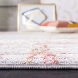 Safavieh Meadow 500 4'-0" x 6'-0" Rug in Light Grey / Pink