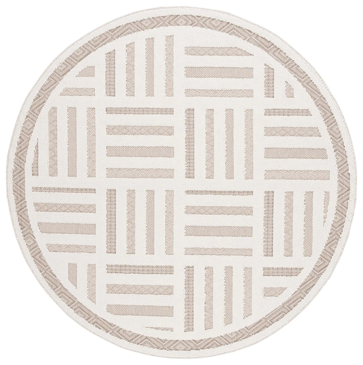 Safavieh Global 6'-7" x 6'-7" Rug in Ivory / Beige