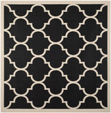 Safavieh Courtyard 6'-7" x 6'-7" Rug in Black / Beige