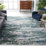 Safavieh Berber Shag 200 10'-0" x 14'-0" Rug in Green / Beige