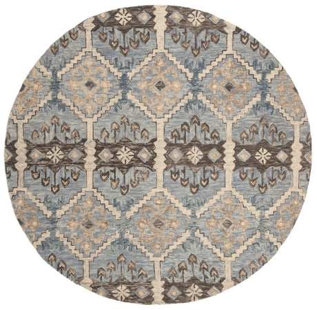 Safavieh Aspen 5'-0" x 5'-0" Rug in Light Blue / Cream