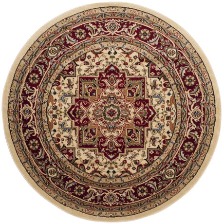 Safavieh Lyndhurst 5'-3" x 5'-3" Rug in Ivory / Red