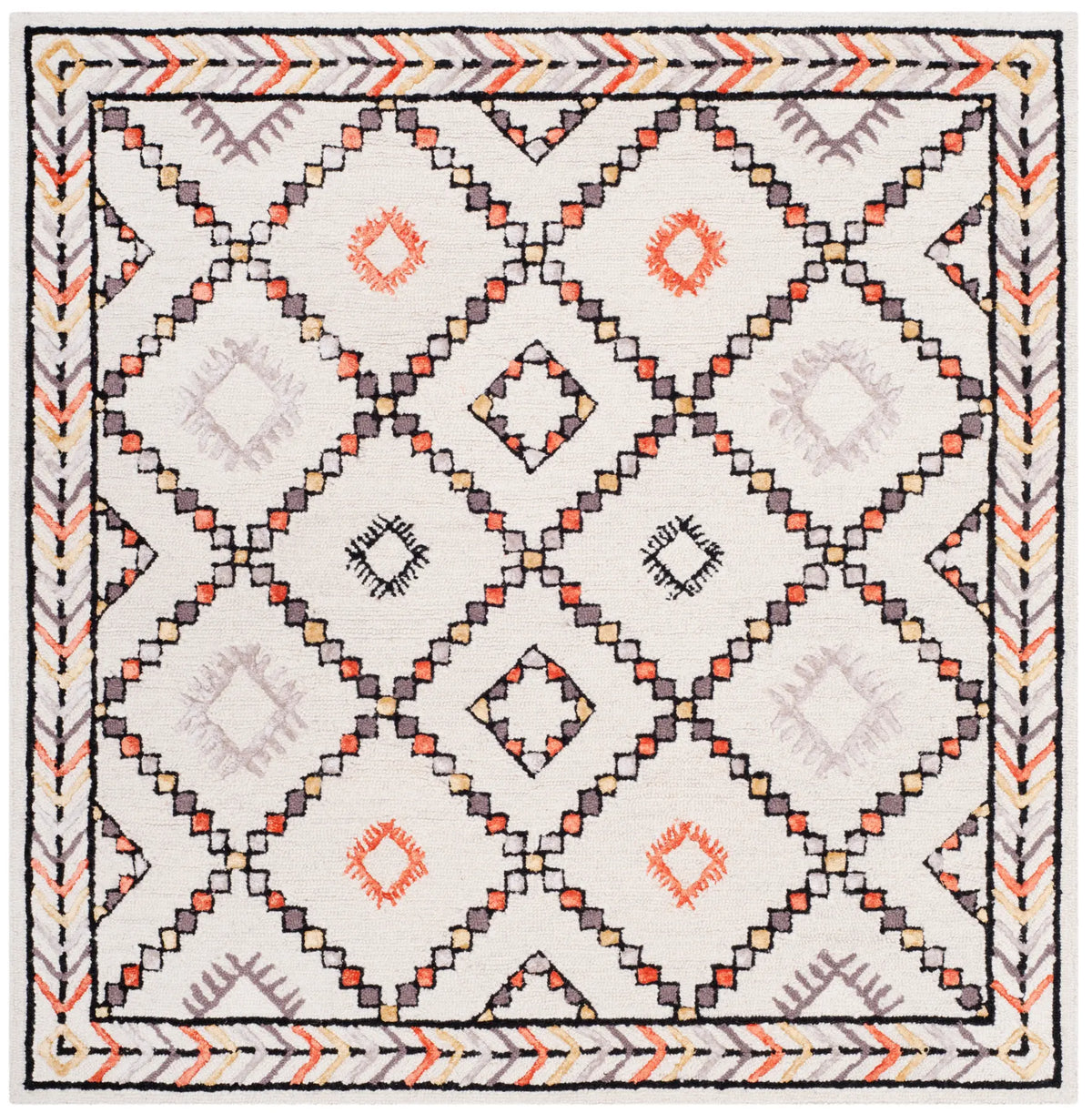 Safavieh Bellagio 5'-0" x 5'-0" Rug in Ivory / Multi