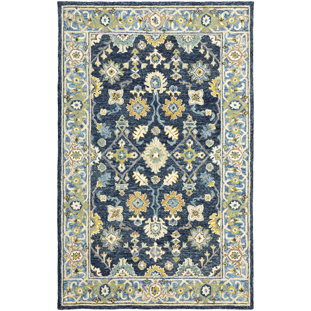 Oriental Weavers Sphinx Alfresco 28405 Navy / Blue Rugs - main flat