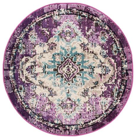 Safavieh Madison 3'-0" x 3'-0" Rug in Lavender / Light Blue