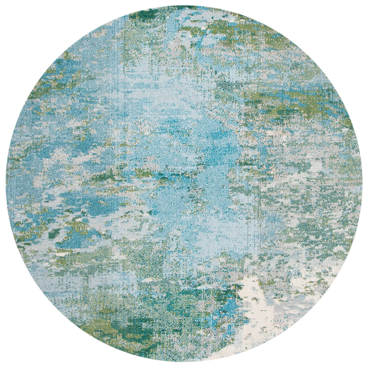 Safavieh Madison 5'-0" x 5'-0" Rug in Light Blue / Green