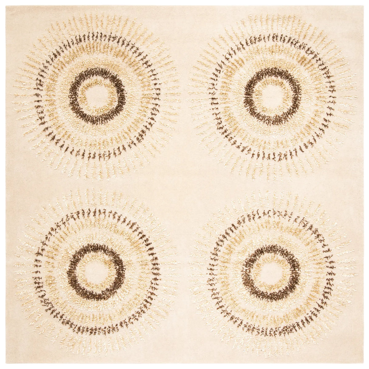 Safavieh Soho 8'-0" x 8'-0" Rug in Beige / Gold