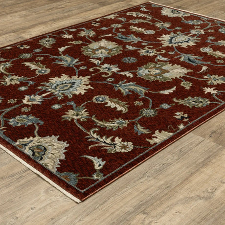Oriental Weavers Sphinx Capella CAP06 Multi Rugs - angle detail