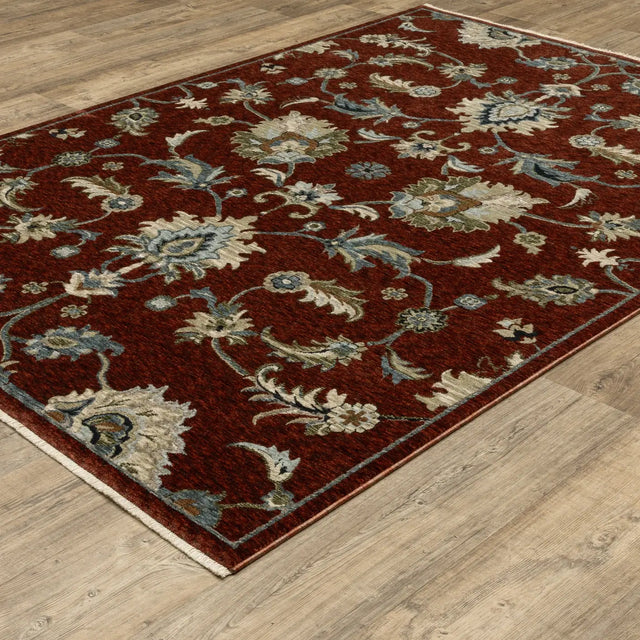 Oriental Weavers Sphinx Capella CAP06 Multi Rugs - angle detail