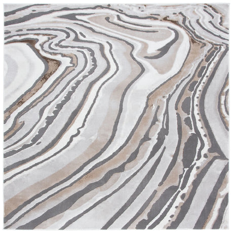 Safavieh Craft 6'-7" x 6'-7" Rug in Gold / Grey