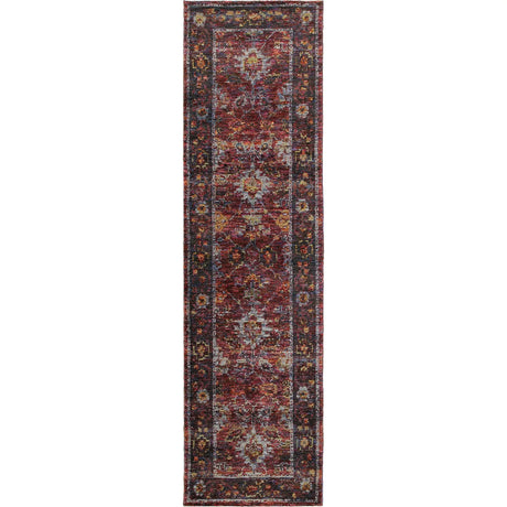 Oriental Weavers Sphinx Andorra 7153A Red/Purple Rugs - runner