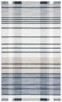 Safavieh Striped Kilim 4'-0" x 6'-0" Rug in Light Grey / Black