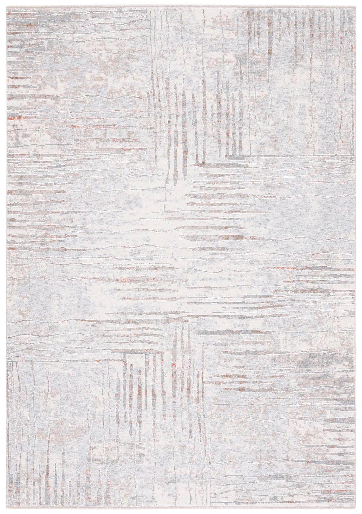 Safavieh Marmara 4'-0" x 6'-0" Rug in Beige / Blue Rust