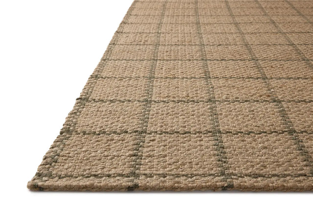 Chris Loves Julia x Loloi Fletcher FLE-01 Natural / Olive Rug - rug corner