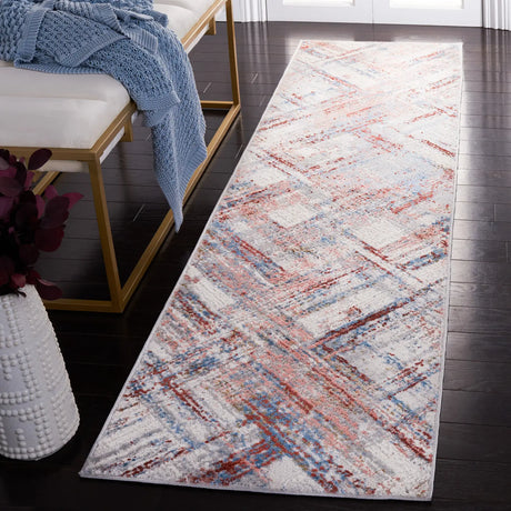 Safavieh Shivan 100 2'-2" x 8'-0" Rug in Ivory / Rust