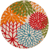 Nourison Aloha ALH05 Machine Made Green Rug