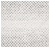 Safavieh Micro-Loop 5'-0" x 5'-0" Rug in Grey / Ivory