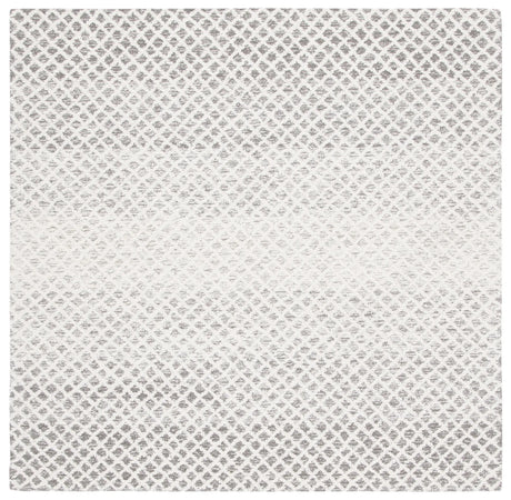 Safavieh Micro-Loop 5'-0" x 5'-0" Rug in Grey / Ivory