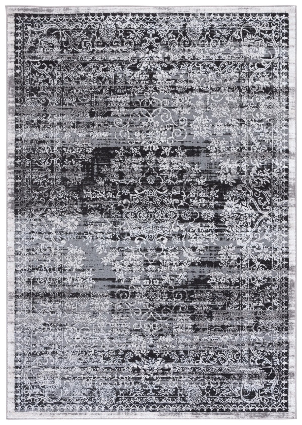 Safavieh Amelia 4'-5" x 6'-5" Rug in Charcoal / Grey