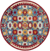 Safavieh Aspen 7'-0" x 7'-0" Rug in Blue / Red