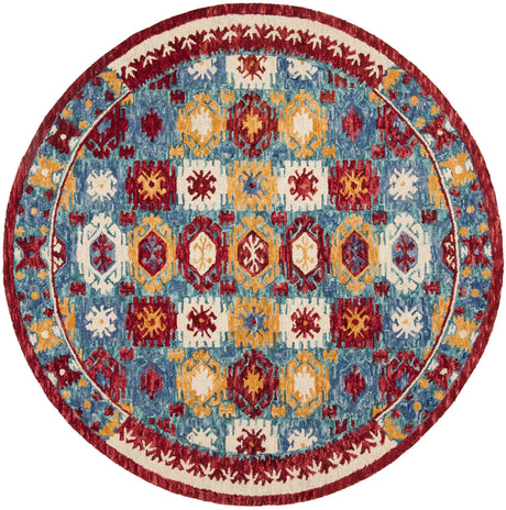 Safavieh Aspen 7'-0" x 7'-0" Rug in Blue / Red