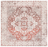 Safavieh Saffron 6'-0" x 6'-0" Rug in Ivory / Rust