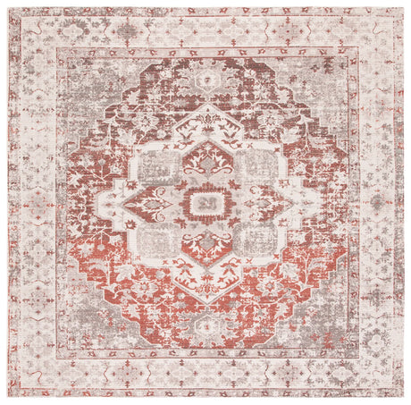Safavieh Saffron 6'-0" x 6'-0" Rug in Ivory / Rust