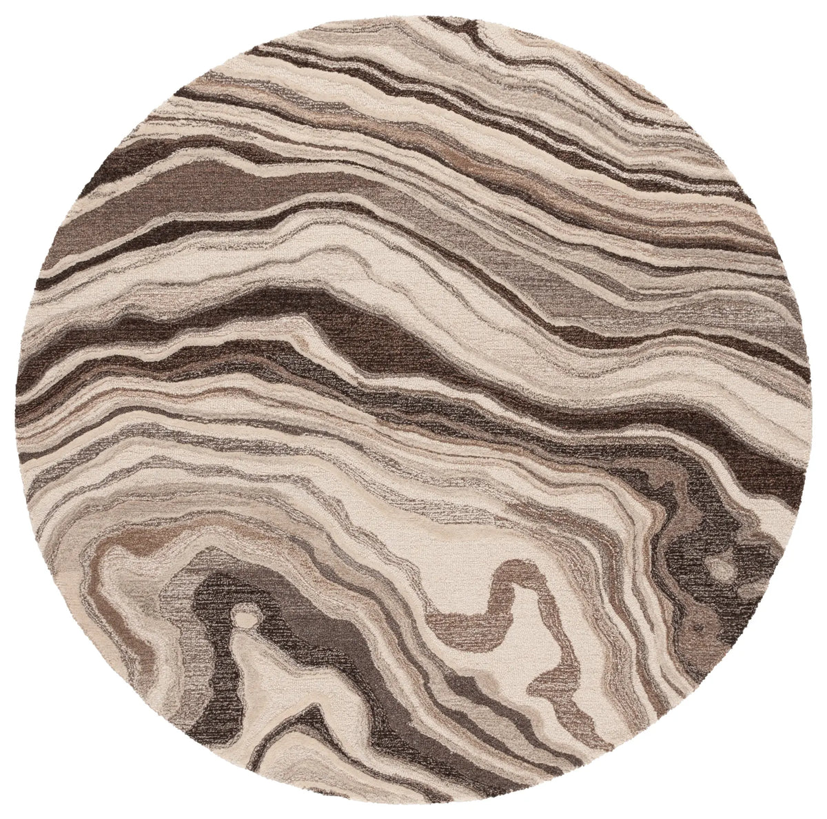 Safavieh Metro 6'-0" x 6'-0" Rug in Brown / Ivory