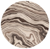 Safavieh Metro 6'-0" x 6'-0" Rug in Brown / Ivory