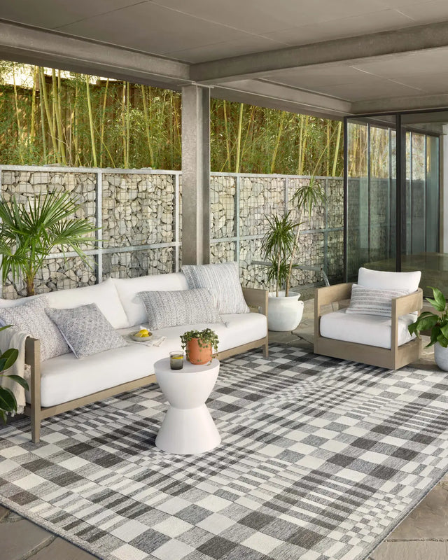 Loloi Rainier Rai-04 Ivory/Pebble Rug - room scene 1