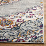 Safavieh Madison 4'-0" x 6'-0" Rug in Light Grey / Fuchsia