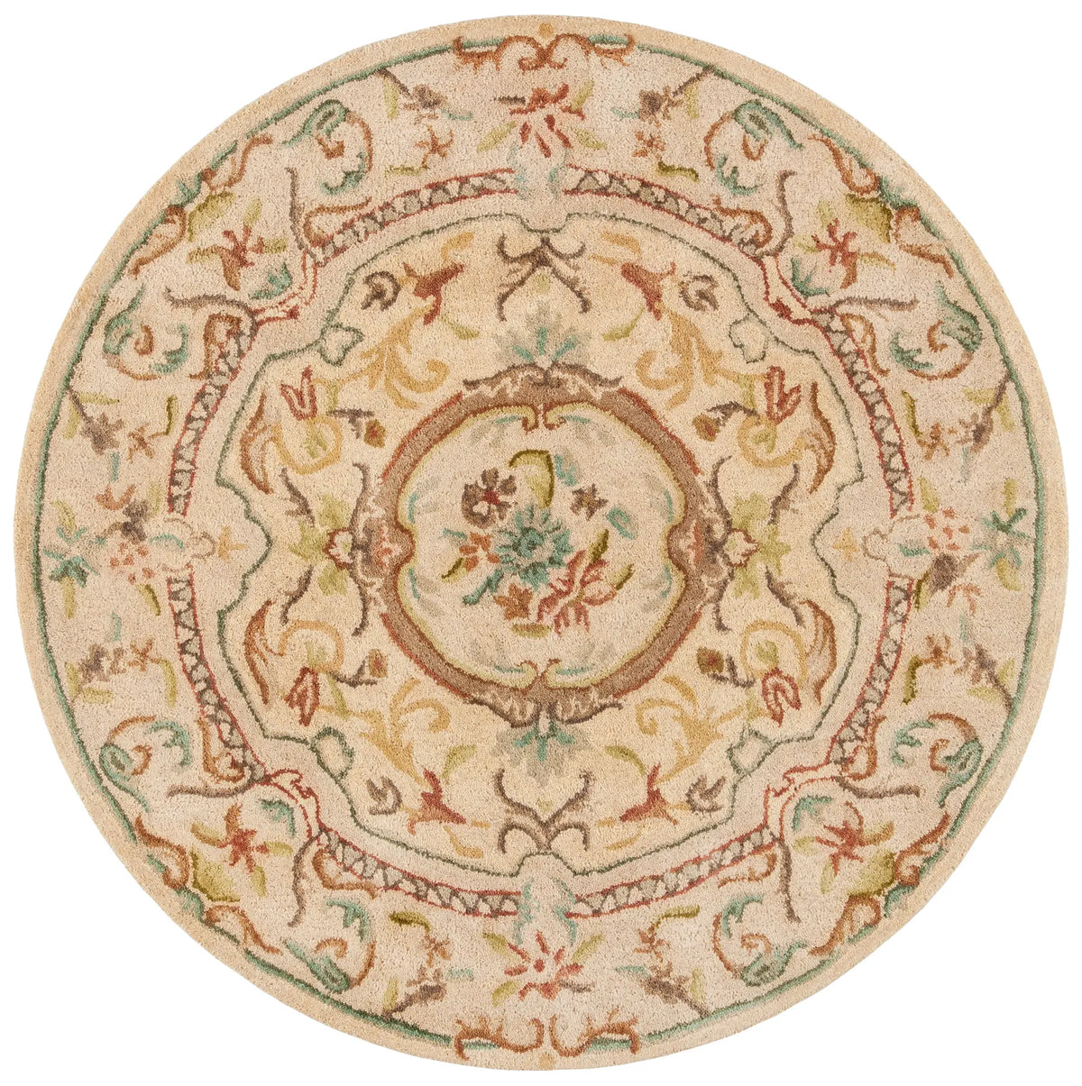 Safavieh Bergama 4'-0" x 4'-0" Rug in Light Gold / Beige