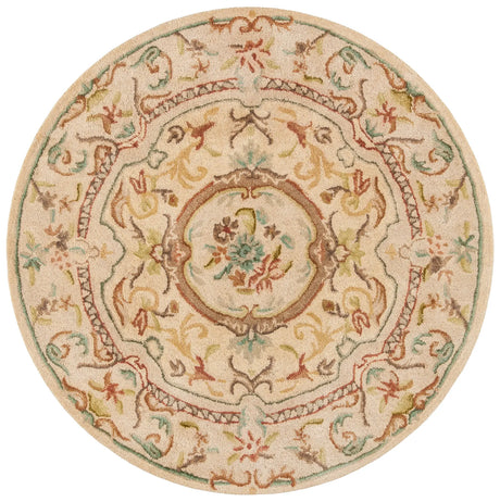 Safavieh Bergama 4'-0" x 4'-0" Rug in Light Gold / Beige