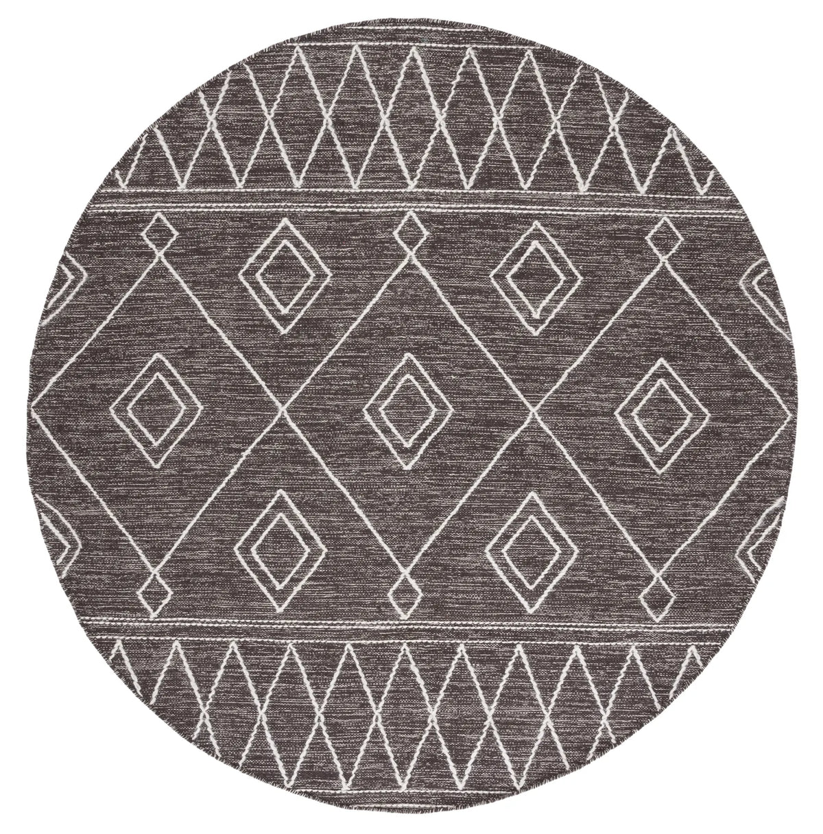 Safavieh Kilim 6'-0" x 6'-0" Rug in Brown / Ivory