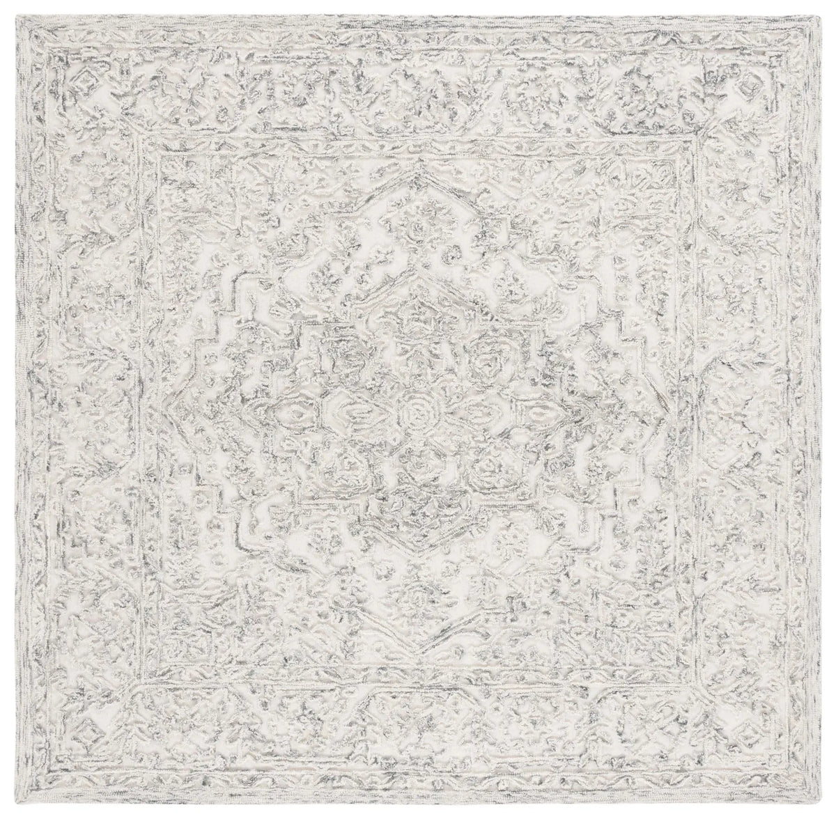 Safavieh Martha Stewart 6'-0" x 6'-0" Rug in Ivory / Charcoal