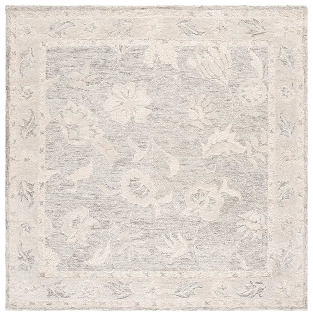 Safavieh Metro 6'-0" x 6'-0" Rug in Light Grey / Ivory