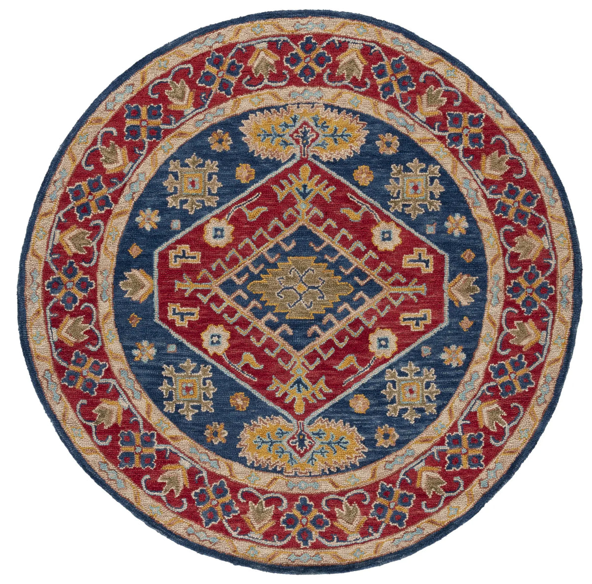 Safavieh Aspen 7'-0" x 7'-0" Rug in Red / Blue