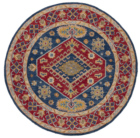 Safavieh Aspen 7'-0" x 7'-0" Rug in Red / Blue