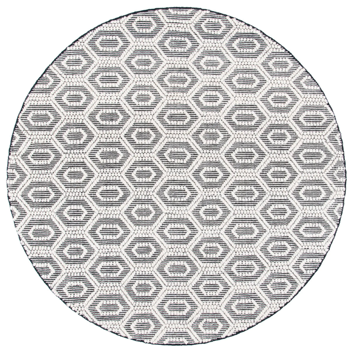 Safavieh Natura 6'-0" x 6'-0" Rug in Ivory / Black