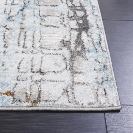 Safavieh Meadow 500 4'-0" x 6'-0" Rug in Grey / Blue