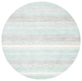 Safavieh Safavieh Kids 5'-0" x 5'-0" Rug in Aqua / Ivory