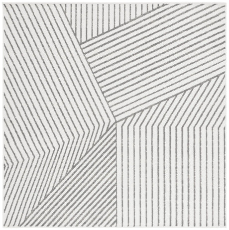 Safavieh Pyramid 6'-7" x 6'-7" Rug in Ivory / Grey