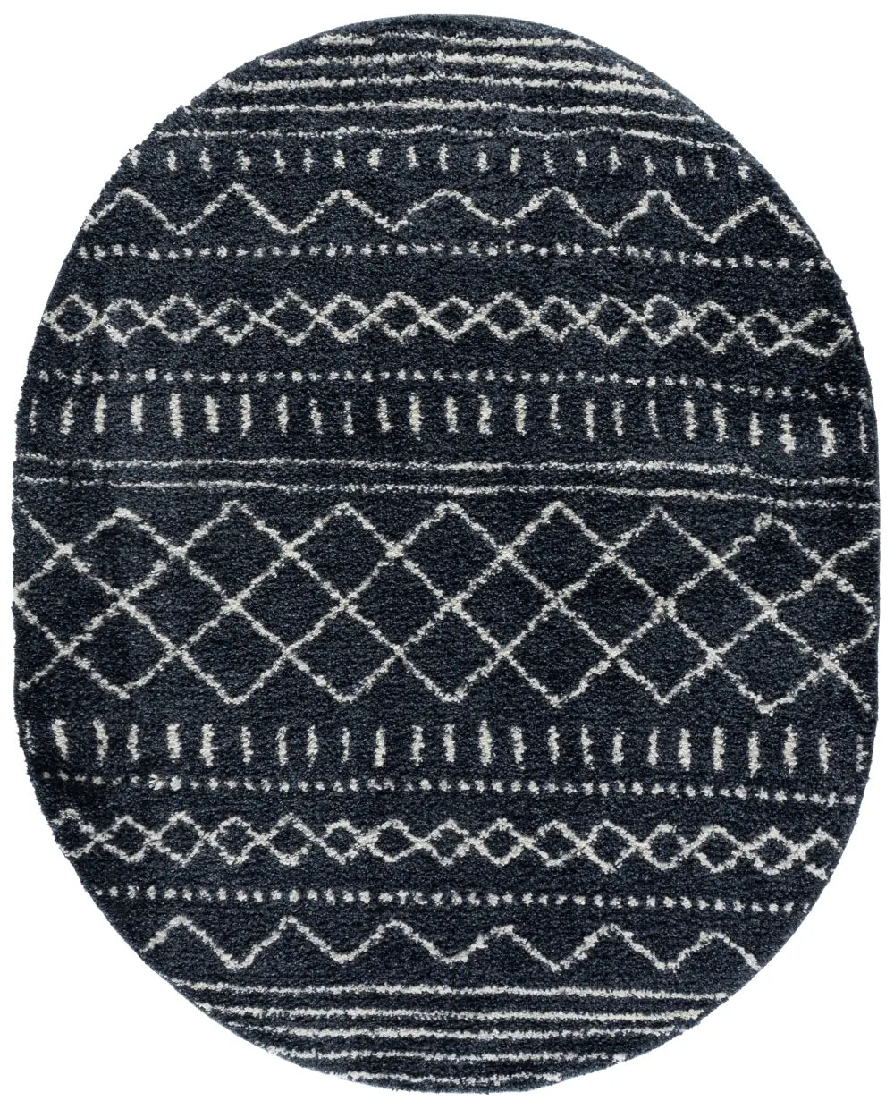 Safavieh Arizona Shag 6'-0" x 8'-0" Rug in Slate Blue / Ivory