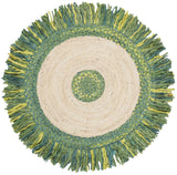 Safavieh Cape Cod 3'-0" x 3'-0" Rug in Green / Natural