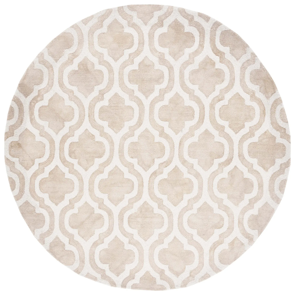 Safavieh Dip Dye 5'-0" x 5'-0" Rug in Beige / Ivory